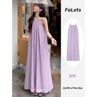 Váy 2 dây váy yếm trễ vai maxi đi biển Đầm hai dây dài bigsize nữ Mùa Hè Váy treo mùa hè dành cho nữ phong cách kỳ nghỉ dáng rộng mỏng hơn Váy dài chữ A