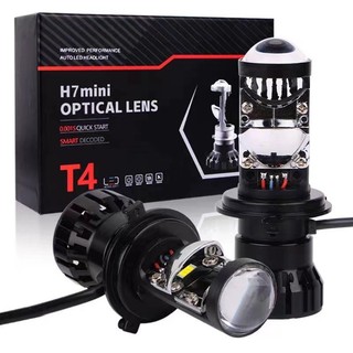 Đèn pha led bi cầu mini t4 tí hon chân dream, h7, h4 lắp oto, xe máy bảo hành 1 năm