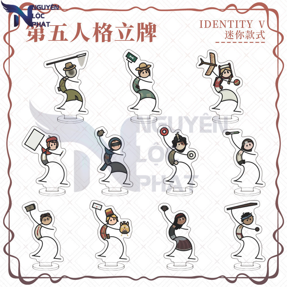 NLP Game Identity V Đế Nhỏ Cá Tính Acrylic Trang Trí Máy Tính Để Bàn Nhân Vật Anime Edgar Anne Tặng 