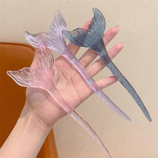 Phiên Bản Hàn Quốc Acrylic Màu Kẹo Đuôi Cá Kẹp Tóc Dễ Thương Retro Thời Trang Cô Gái Kẹp Tóc Kẹp Tóc Phụ Kiện Tóc