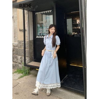 RUICHE váy Đầm váy nữ body đầm Vintage Thời trang Minimalist Cổ điển WLQ2470ESM 29Z240716