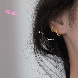DFGF Tai Tròn 6mm/8mm/10mm/12mm
 Thời Trang Phong Cách Hàn Quốc Cho Nữ