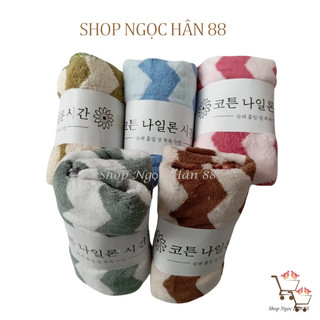 Khăn mặt sợi bông lông cừu xuất Hàn 30x50cm