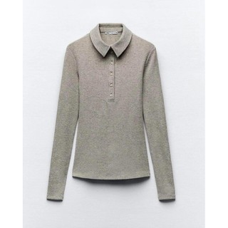 Áo polo dài tay màu golden zr 8686/151
