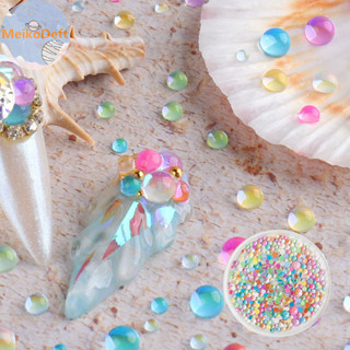 Meikodeft Bong Bóng Hạt Móng Tay Kim Cương Hỗn Hợp Đóng Hộp Trang Trí Lập Thể Phụ Kiện Móng Tay Dán Móng Tay Salon DIY Nail Art VN