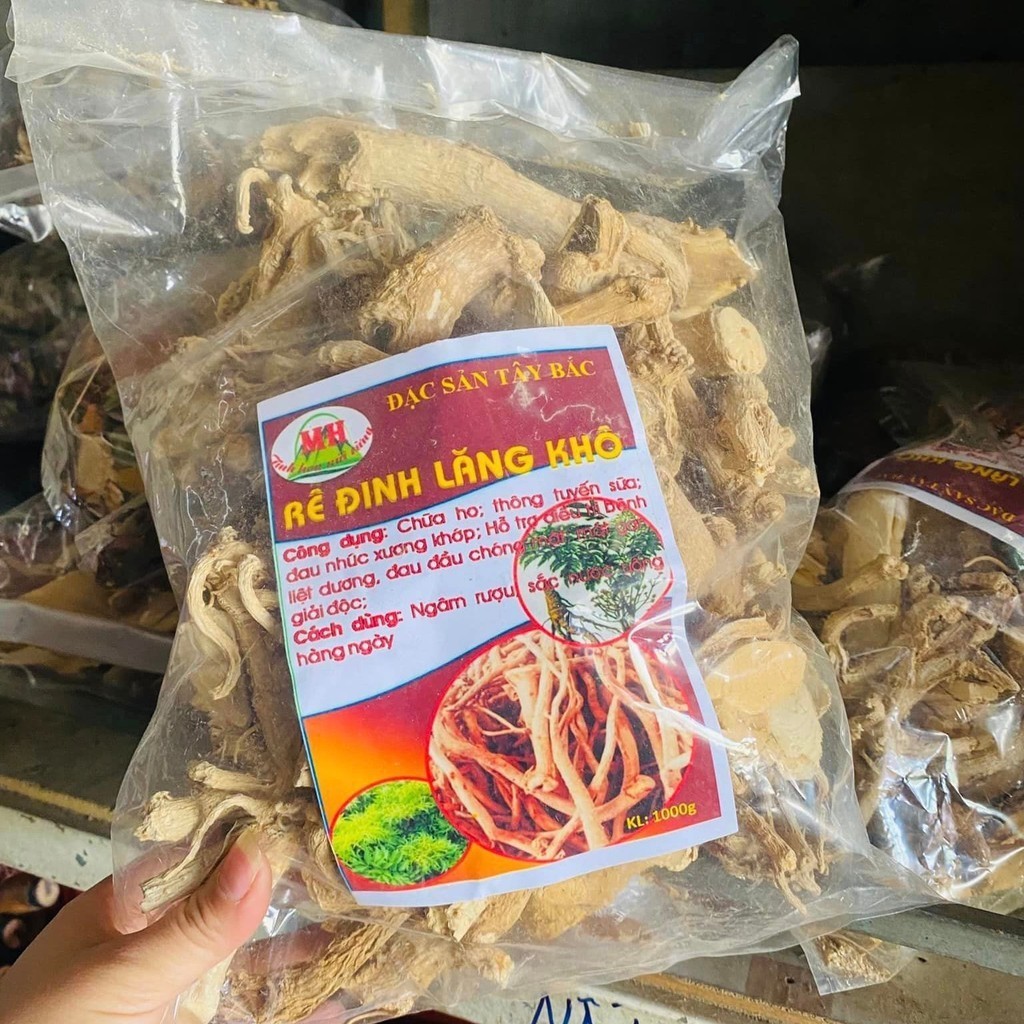 Rễ đinh lăng nếp khô lá nhỏ ngâm rượu. Củ, rễ đinh lăng khô phơi sấy từ củ, rễ đinh lăng nếp tươi Tâ