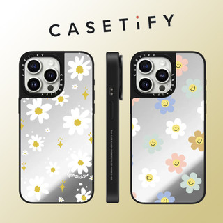 Casetify độc đáo Smile Daisy gương mặt Ốp điện thoại cho iPhone 15 Pro Max 14 Plus 13 ProMax 12 12Pro 11 Vỏ bảo vệ cứng bằng điện thoại chống sốc