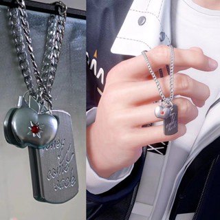 Anime Trò Chơi Tình Yêu Và Không Gian Sâu Vòng Cổ Caleb Apple Vuông Mặt Dây Chuyền Người Phụ Nữ Thời Trang Halloween Cosplay Phụ Kiện