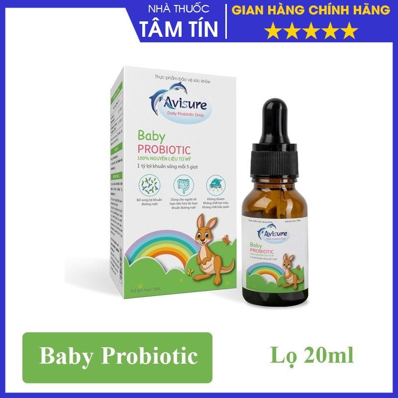 [CHÍNH HÃNG ] Men vi sinh Avisure Baby Probiotic 1 tỷ lợi khuẩn/5 giọt hỗ trợ bé ăn ngon, tiêu hoá khoẻ 10ml