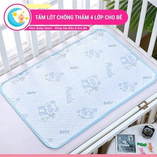 Tấm lót chống thấm cho bé 4 lớp mềm mại 50cm x 70cm