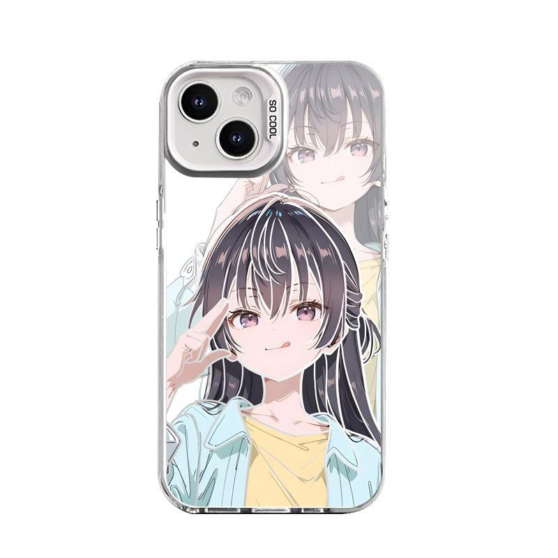 Suo YuKi Matte Color Silver Thích hợp cho iPhone 16 Pro Max 15 14 13 12 11 xs xr 7 / 8 Vỏ bảo vệ điệ