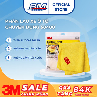 Combo 2 khăn lau xe ô tô 3m 50400 sợi microfiber mềm mịn chuyên dụng, khăn lau đa năng rửa xe ô tô, xe máy
