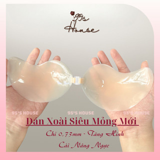  Áo dán nâng ngực Silicone Siêu Mỏng Tàng Hình  Miếng dán ngực cài trước tạo khe hình Xoài DN04-1 