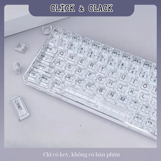 Keycap Trong Suốt Hoàn Toàn, Trong Mờ, CBSA Profile, 132 Phím Đóng Hộp