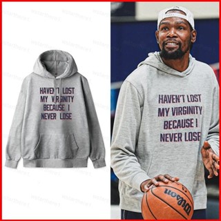  Jason NBA Kevin Durant I NAVER LOSE Đồng phục tập bóng rổ Áo Hoodie Anime Áo Unisex Dài Tay Top 