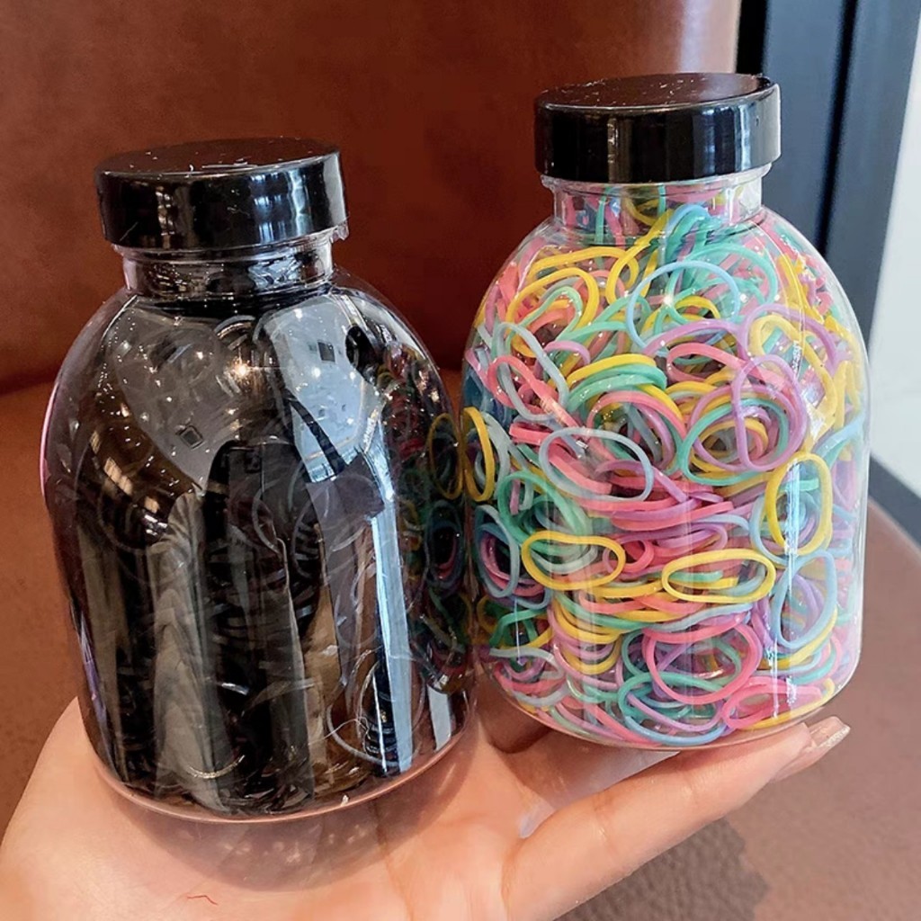 Hộp Chun Buộc Tóc Hình Ngộ Nghĩnh - Combo Đa Màu Sắc Kèm Hộp Đựng - Hauy