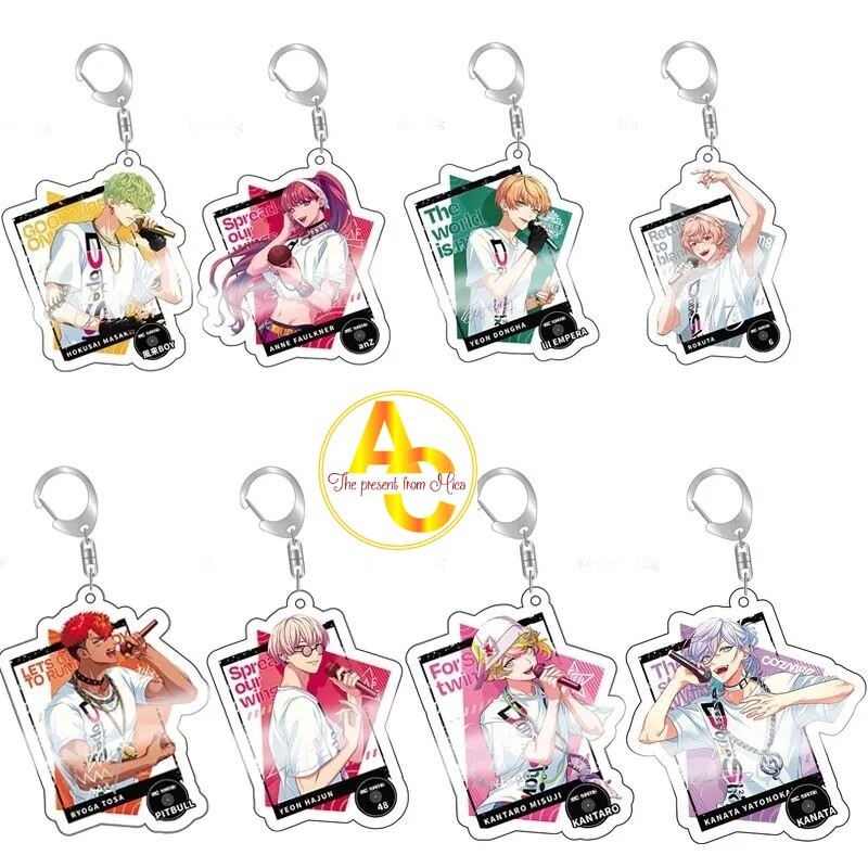 Móc khóa Anime Paradox-Live Yatonokami Kanata Nayuta Yeon Hajun Phụ kiện trang trí túi xách Balo