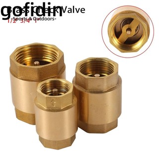 Gofidin 1 Cái Van Kiểm Tra Bằng Đồng NPT, Hệ Thống Bể Cá Tưới 1 / 2 "3 / 4" 1 "2" DN15 DN20 DN25 Van Một Chiều, Lò Xo Ren Nữ Để Điều Khiển Nước Van Chống Chảy Ngược