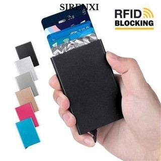 SIRENXI Đựng Thẻ RFID Tự Động Bật Lên Dành Cho Nam Giới