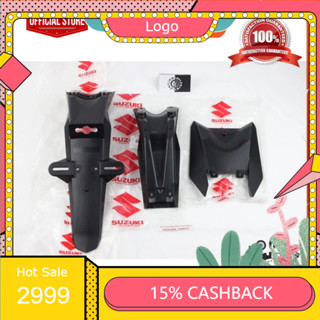 Bộ dè sau biển số 3 món, đuôi dè bản số Satria Fi, Raider Fi nhập Suzuki Indonesia -trumtemxe