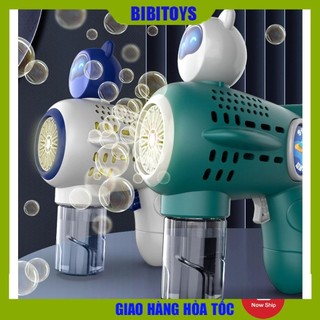 Máy phun bong bóng xà phòng phi hành gia chạy bằng pin, có đèn, mẫu thiết kế mới 2024 không rò rỉ nước