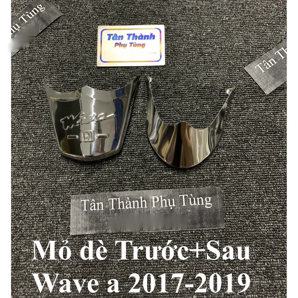 Mỏ Dè trước sau Inox gắn Wave a 2017-2019