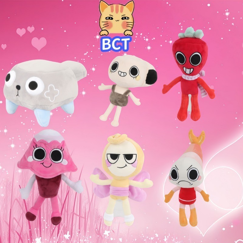 New Dandy 's World Đồ chơi sang trọng Kawaii Pebble Sprout Glsten Dandy 's World Plush Doll Nhân vật