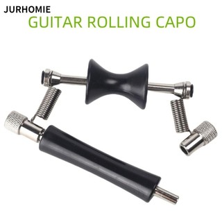 Jurhomie Guitar Capo, Capo di chuyển trượt đa năng màu đen, Bộ phận đàn Guitar Acoustic dân gian bằng kim loại chất lượng cao Rolling Guitar Capo cho Acoustic Classic