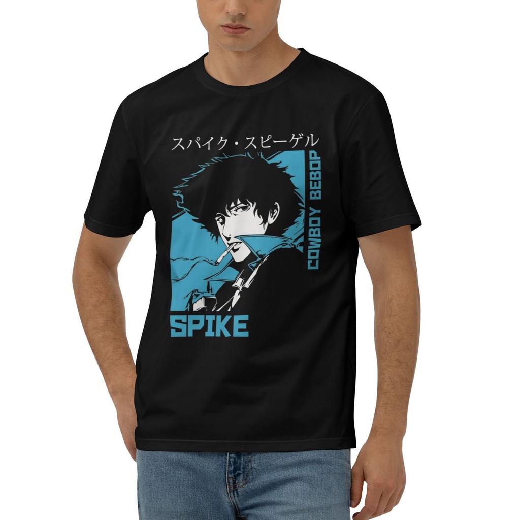 Cổ điển Cowboy Bebop Spike Spiegel áo thun thời trang, thoải mái