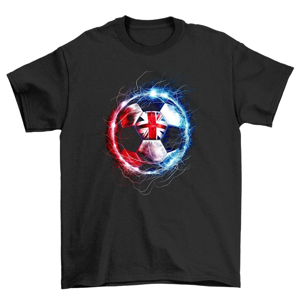 Áo thun người lớn nam Euro 2024 với logo bóng đá Anh