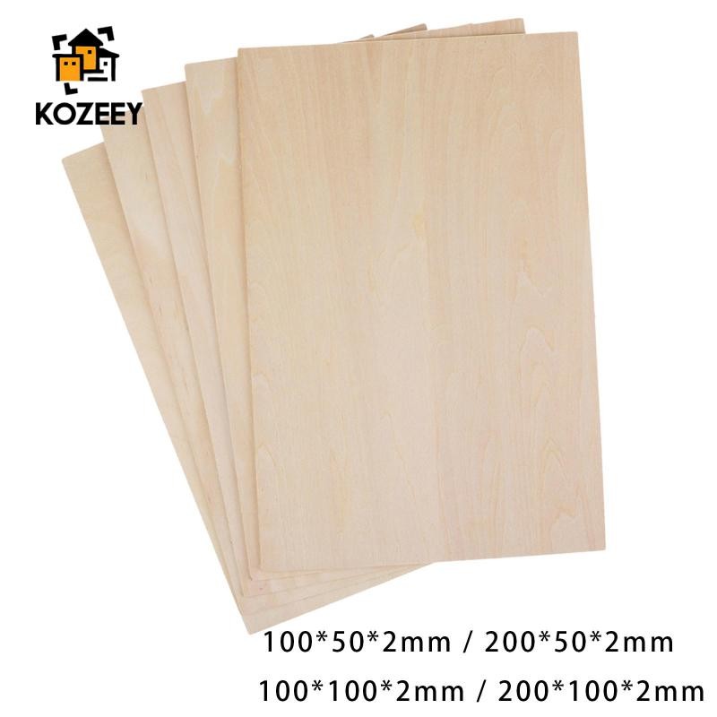 Kozeey 10x Bảng Basswood, Gỗ chưa hoàn thiện, Tấm gỗ, Ván ép mỏng cho
