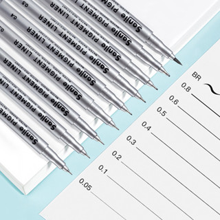 Bộ 9 Bút Bút Line Đi Nét Kháng Nước , Bút Fineliner kẻ mịn vĩnh viễn chống nước để vẽ