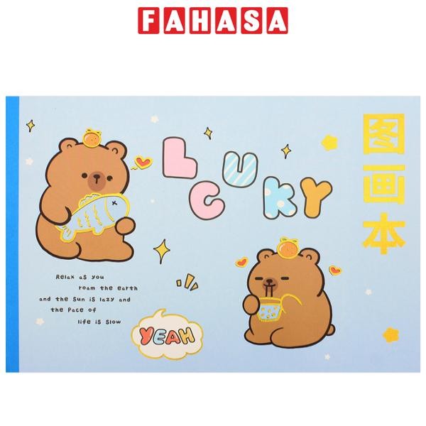 Tập Vẽ Capybara A4 - 80gsm - A4-T2008-3 (28 Tờ) - Mẫu 3