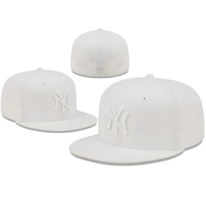 Mũ chất lượng hàng đầu MLB New York Yankees Mũ trang bị Nam Nữ 59FIFTY Mũ kín đầy đủ Mũ thêu thể tha