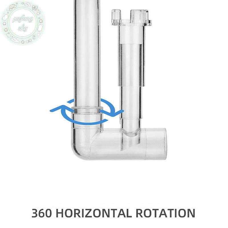 PUSKY Bể Cá Lily Chảy Ra Ổ Cắm Skimmer Phụ Kiện Lọc Fishbowl Cung Cấp Bể Cá Akvarium Trang Trí VN