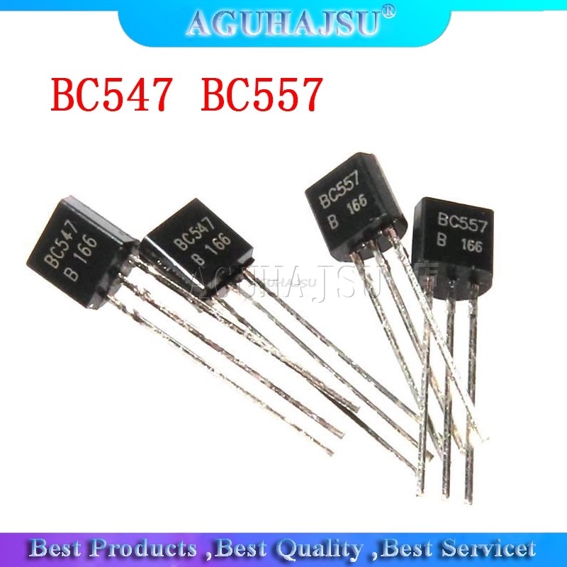 BC547B BC557B Mỗi 50 chiếc tất cả 100 chiếc / túi BC547 + BC557 NPN PNP Transistor TO-92 Triode Tran