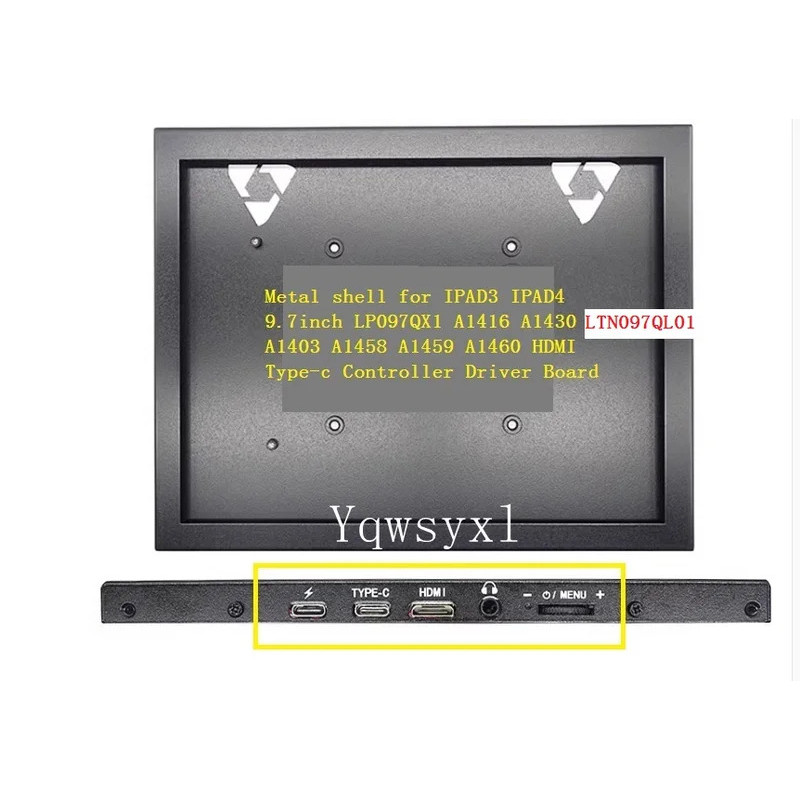 Màn hình IPAD3 Vỏ kim loại IPAD4 LTN097QL01 LP097QX1 Màn hình 9.7 Inch Bảng điều khiển HDMI Type-c H