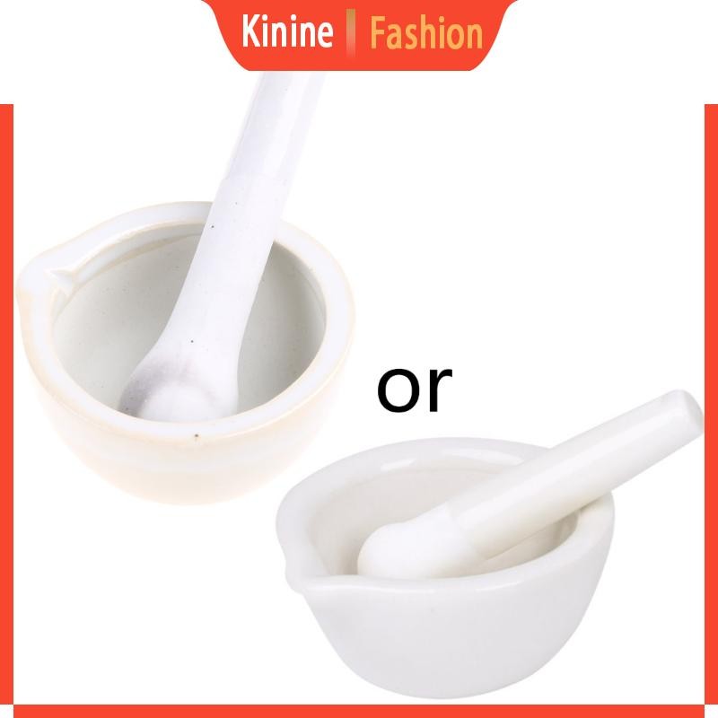 KIN Mortar and Pestle Set Sứ Gia Vị Thảo Dược Mài Bát
