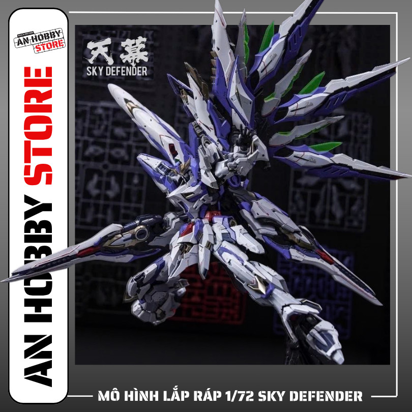 [HÀNG SẴN] MÔ HÌNH LẮP RÁP 1/72 SKY DEFENDER LEVEL ULTIMATE MODEL KIT (TẶNG BASE. DECAL NƯỚC)