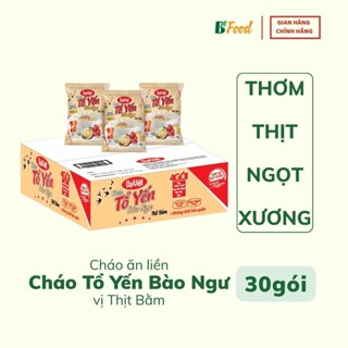  Cháo bào ngư tổ yến thịt bằm Đại Việt - Thùng 30 gói mỗi gói 50Gr hạt cháo tẩm nước xương hầm 