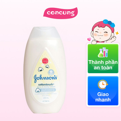 Sữa dưỡng thể toàn thân Johnson's baby cotton touch dịu nhẹ cho bé 200ml