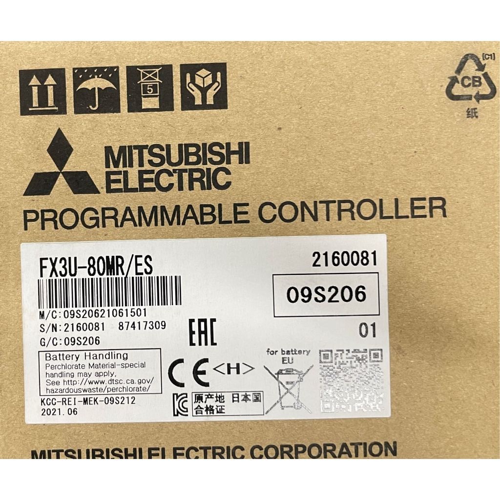 FX3U-80MT/ES Bộ lập trình PLC Mitsubishi FX3U-80MR/ES