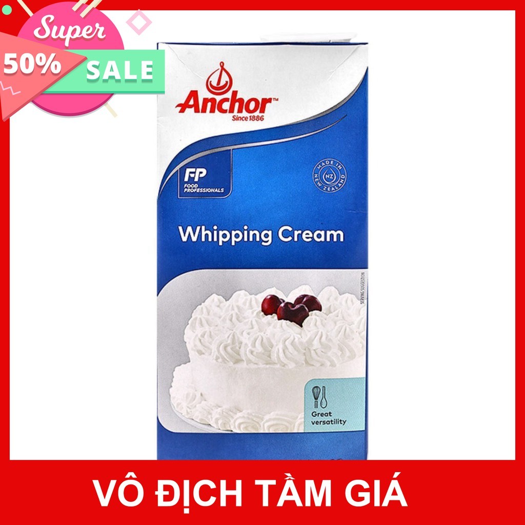 (HÀNG ĐÔNG LẠNH)  Kem Anchor 1 lít (whipping cream Anchor)