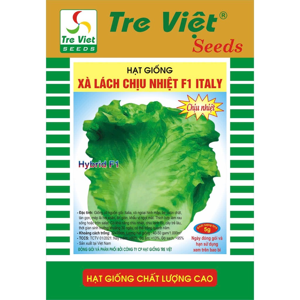 Hạt giống xà lách chịu nhiệt F1 Italy khả năng chịu nhiệt tốt cây trẻ lâu thời gian sinh trưởng nhan