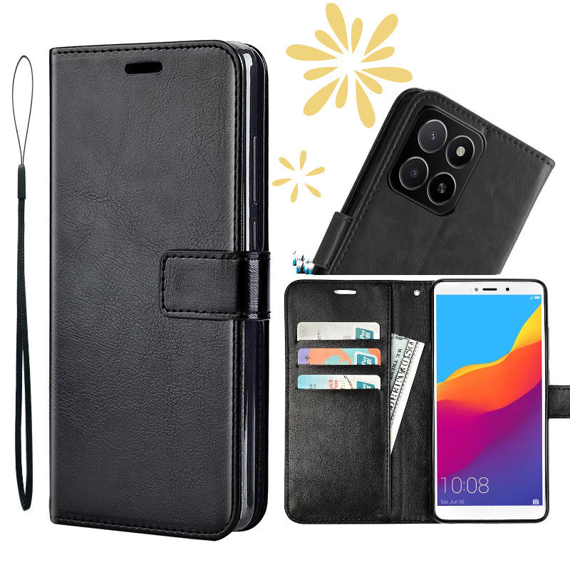Ốp lưng Honor X5b Plus GFY-LX2P GFY-LX2 x5bplus GFY-LX2P Vỏ Businessleather có khóa có thể gập lại c