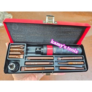 Bộ tua vít đóng tự động và lấy ốc vít gãy Diniu 12 chi tiết, tô vít đóng