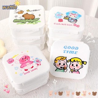 Hộp cơm trưa WATTLE, Hộp đựng thực phẩm bằng nhựa Capybara, Hộp đựng đồ ăn bền bỉ Hộp đựng gấu bơ Sanrio Bento Hộp phụ kiện dã ngoại ngoài trời
