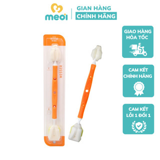 Cọ rửa bình sữa Wesser 2 đầu đa năng, dụng cụ vệ sinh bình sữa, núm ti cao cấp