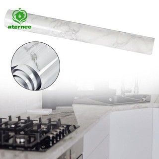 Aternee Đá Cẩm Thạch Tiếp Xúc Giấy Dán Tường Chống Dầu Chống Thấm Nước 15.75 "x 39,37"