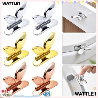 Wttle 2 Chiếc Nắp Bồn Cầu Nâng Thời Trang Chống Bẩn Tay Nhựa Nắp Bồn Cầu Kéo